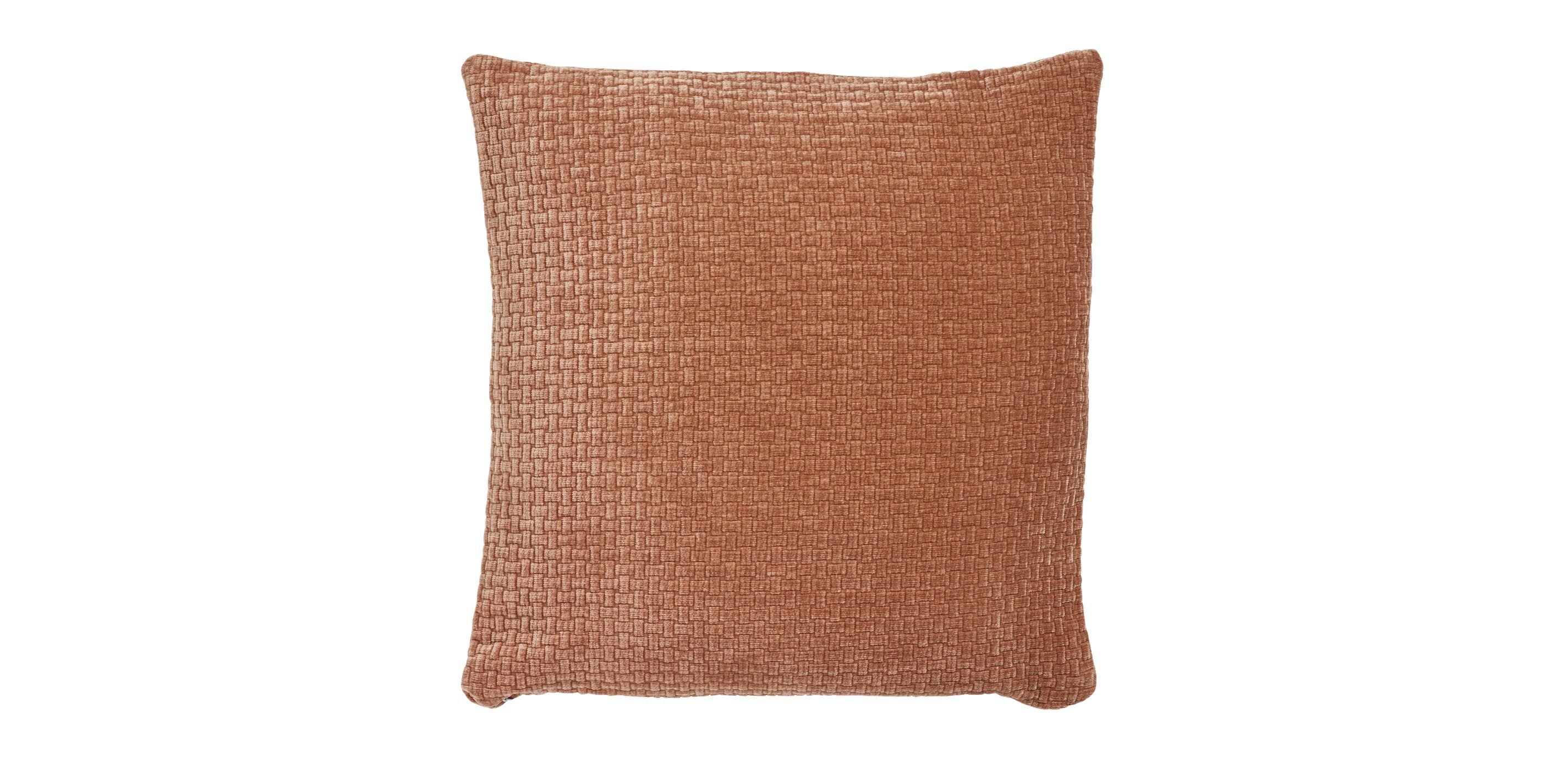 Basketweave Velvet Pillow
