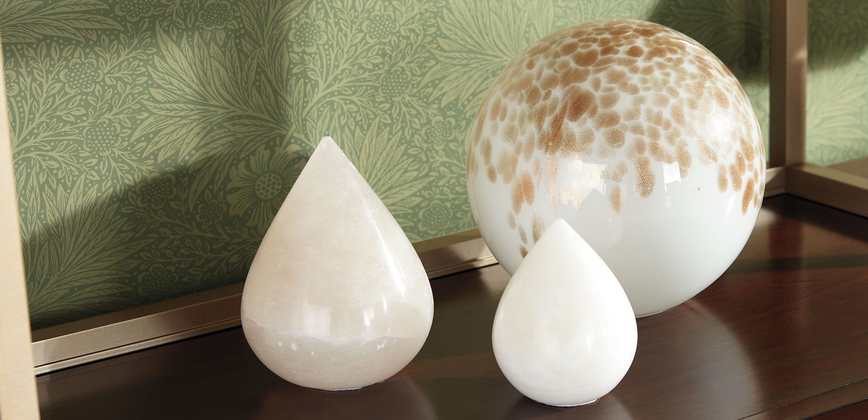 Speckled Glass Spheres, Set of 2_6