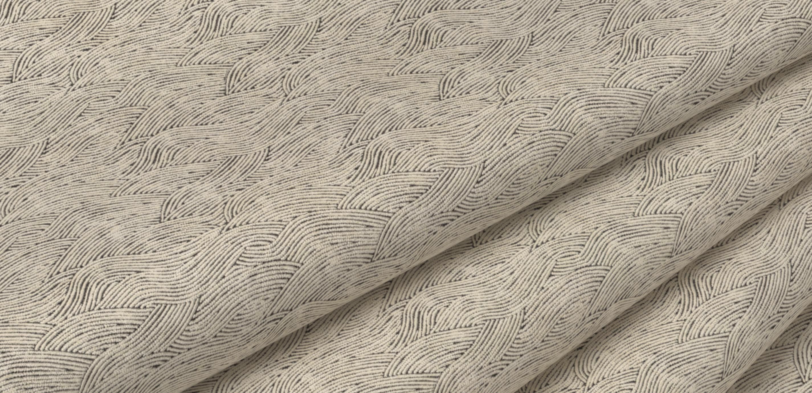 Wavelength Pebble Fabric By the Yard_1