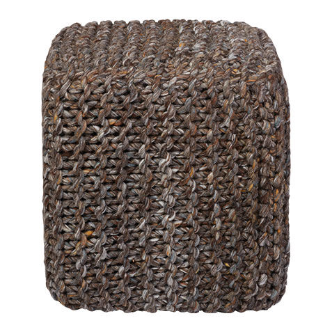 Thea Wool Pouf image