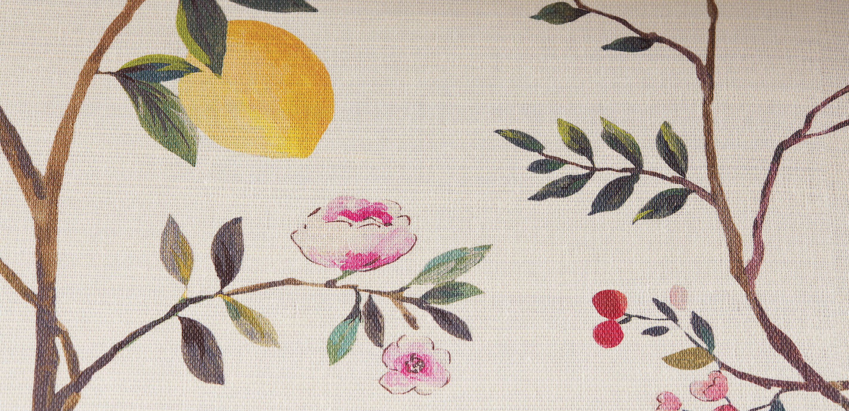 Blossom Chinoiserie Wall Mural on Grasscloth_4