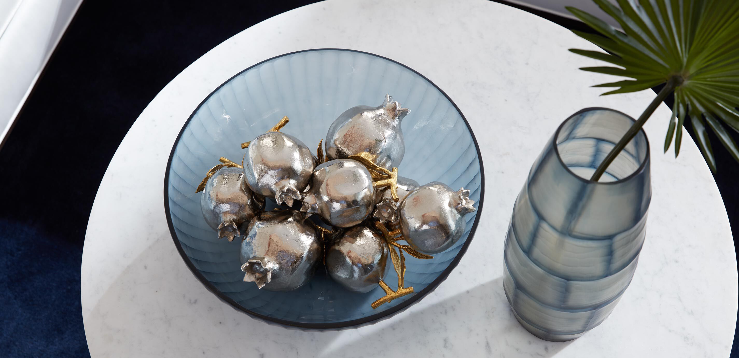 Afina Blue Glass Bowl_3