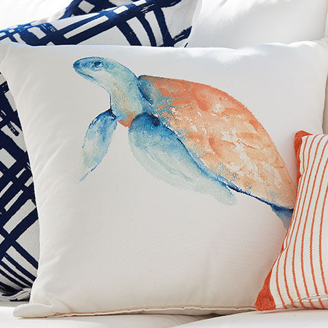Sea Turtle Outdoor Pillow Product Tile Hover Image 404705