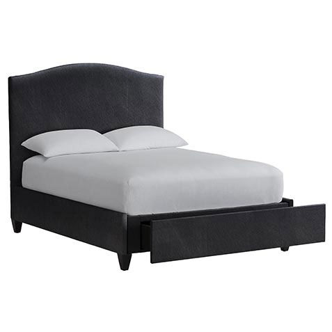 Rania Custom Leather Storage Bed image