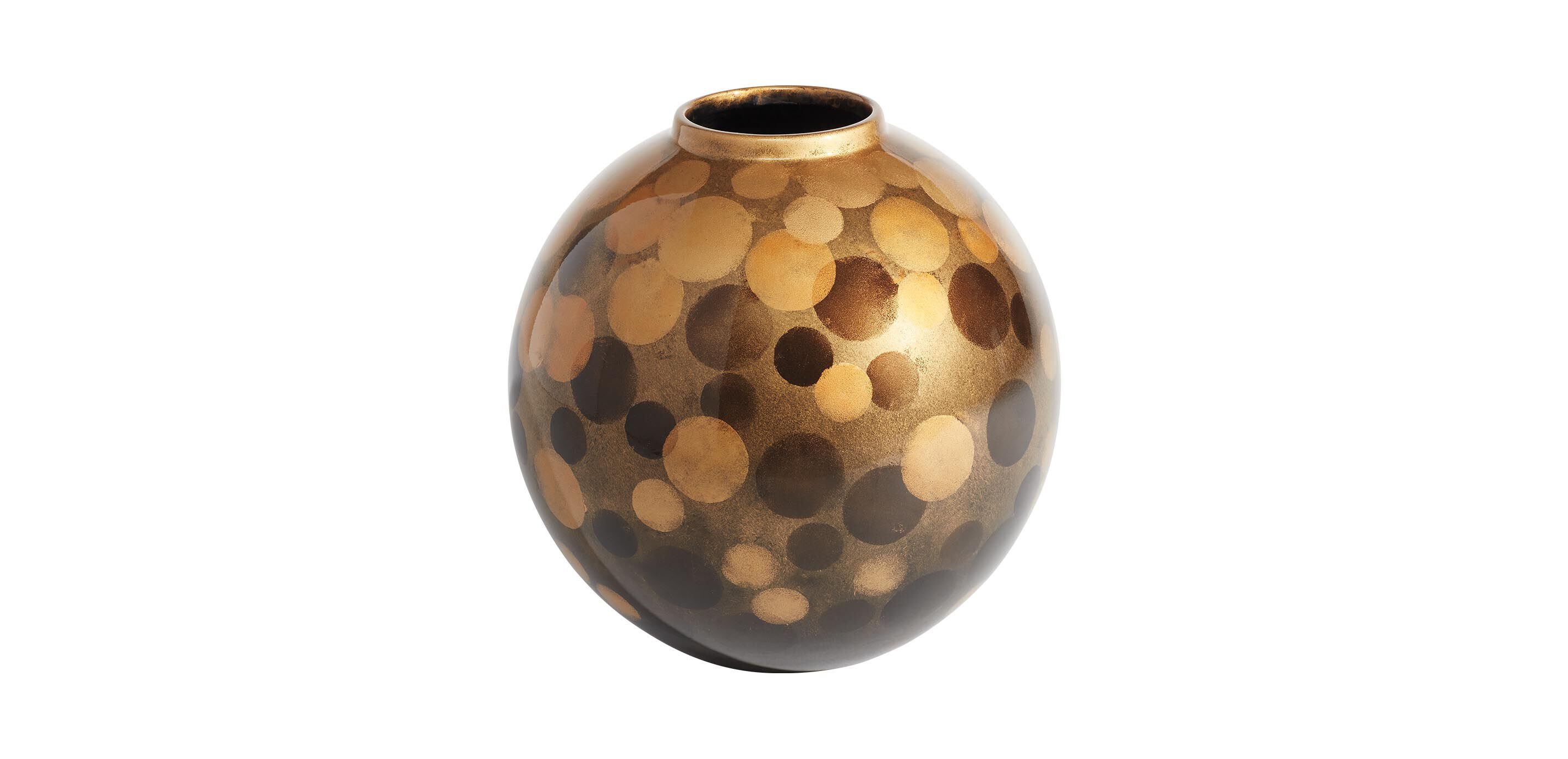 Copper Tones Spotted Vase_1
