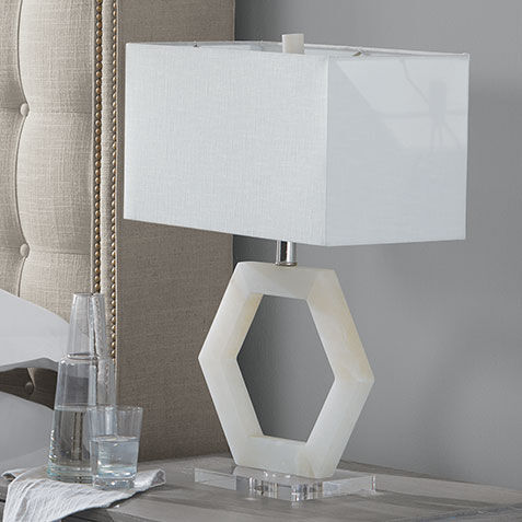 Esma Alabaster Table Lamp Product Tile Hover Image 096042