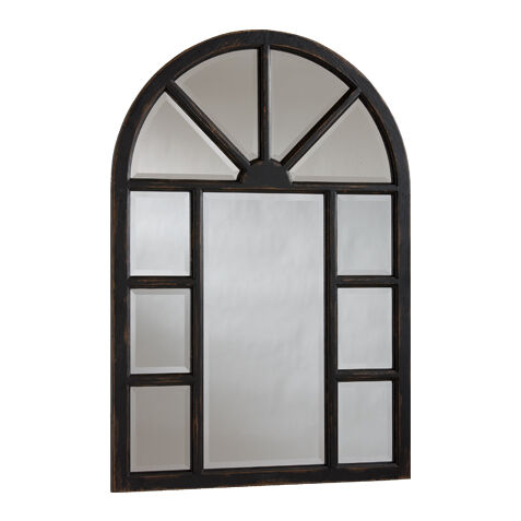 Antique Black Cypress Wall Mirror image