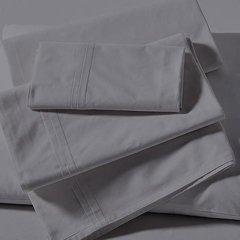 Pleated Percale Sheet Set image