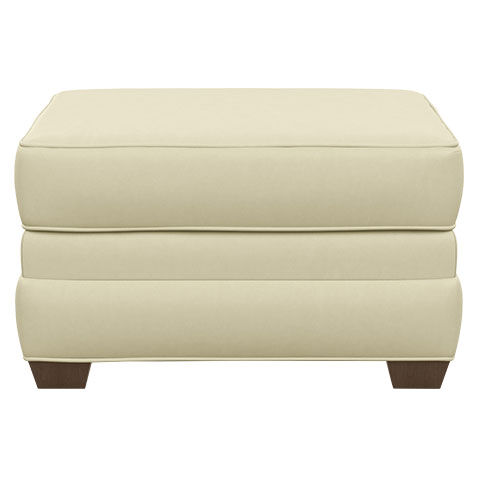 Bennett Leather Ottoman image