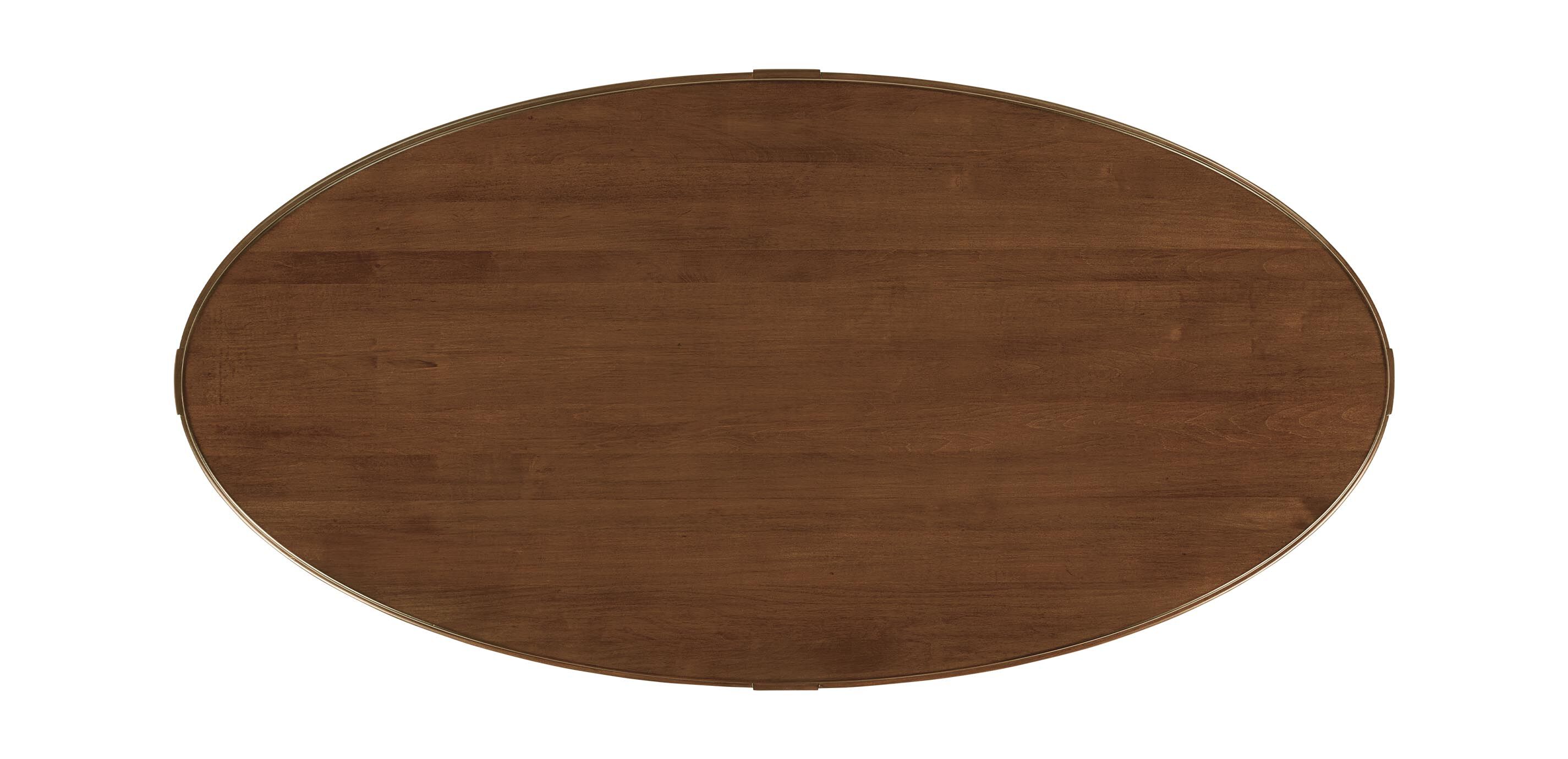 Draper Oval Wood Midcentury Coffee Table_8