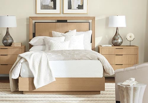 bright neutral bedroom