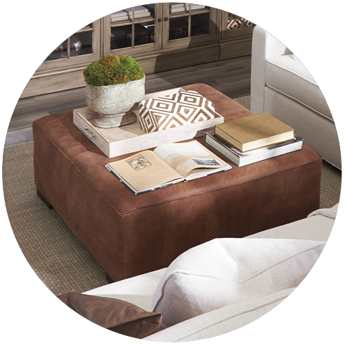 ottoman as coffee table