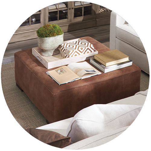 ottoman as coffee table