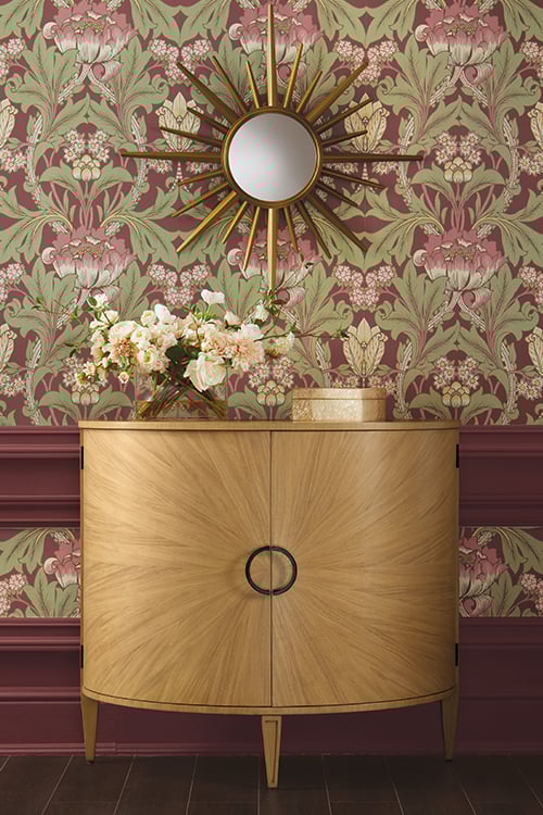 formal light blue dining room