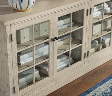 glass doors on media cabinet