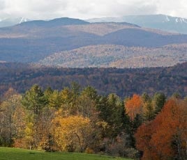 fall in the hills of Vermont