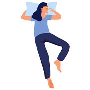 stomach sleeper illustration