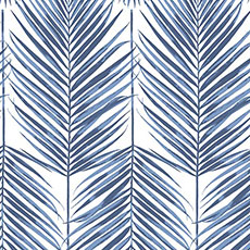 Dark Blue/White swatch Beach Days Wallpaper