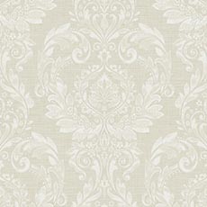 Taupe swatch Bettina Damask Wallpaper