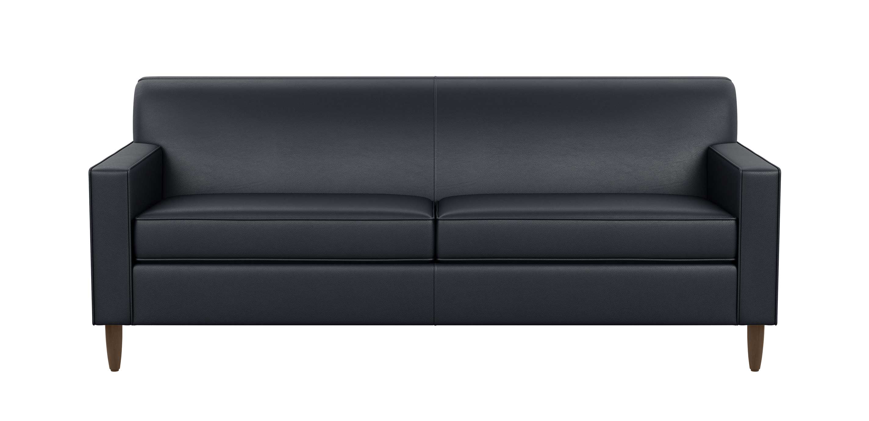 Marcus LeatherUpholstered Modern TrackArm Sofa Ethan Allen