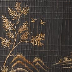 Chinoiserie (530): Lacquered with gesso glaze, gold-painted accents, and hand-painted traditional Chinese landscape designs. swatch Vivianne Tall Bar