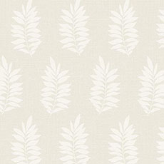 White swatch Pinnate Wallpaper