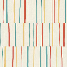 Ivory/Orange/Ocean Blue swatch Jayda Wallpaper