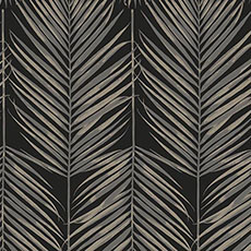 Silver/Black swatch Beach Days Wallpaper