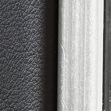 Black/Silver swatch Lennox Leather Wall Mirror