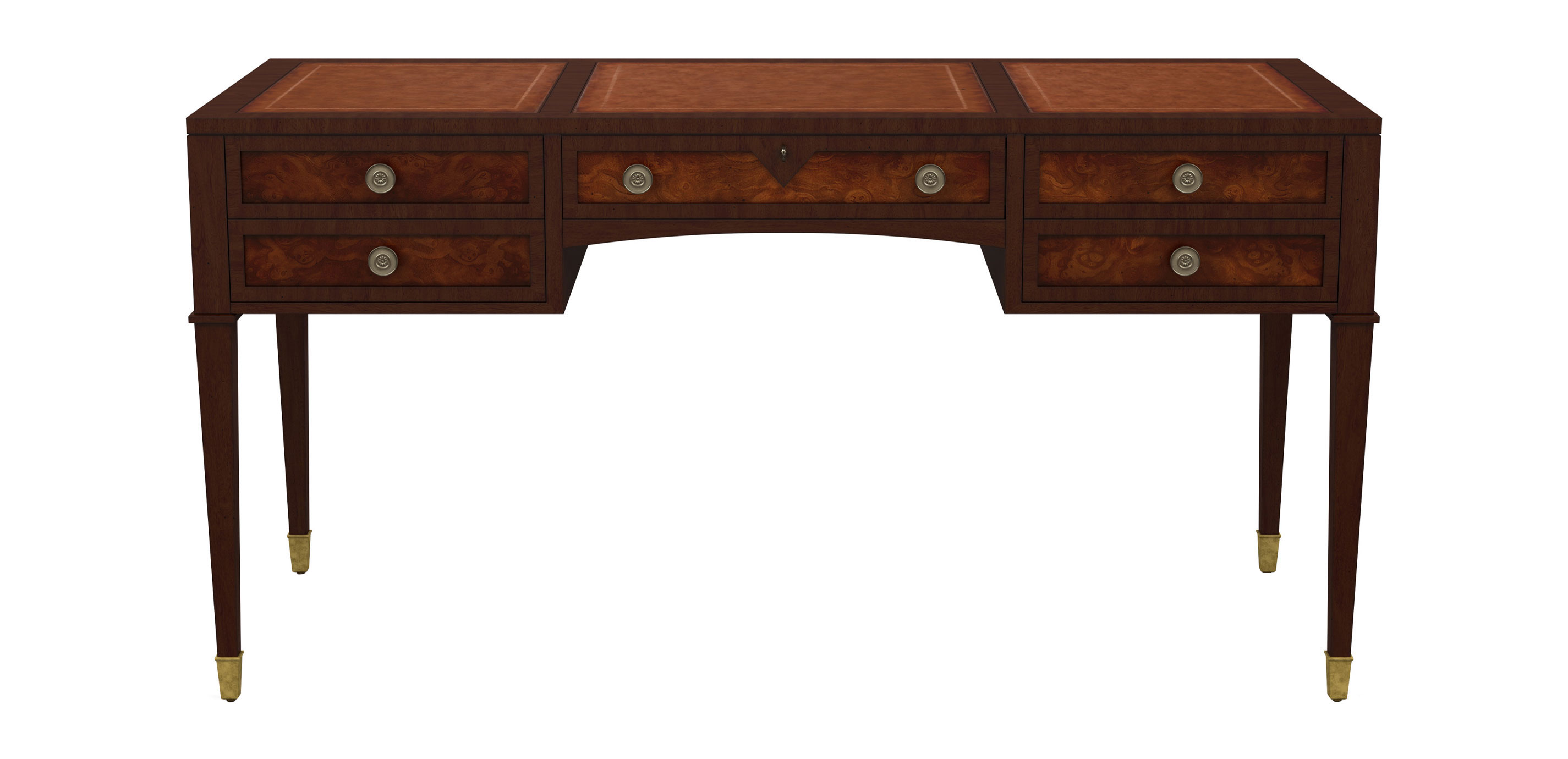 Bennington Writing Desk | Walnut Veneer Writing Desk | Ethan Allen