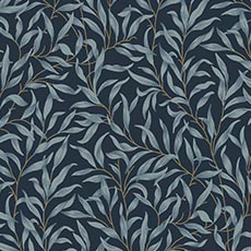 Dark Blue swatch Surrey Floral Wallpaper