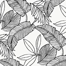 White/Black swatch Tropical Breeze Wallpaper