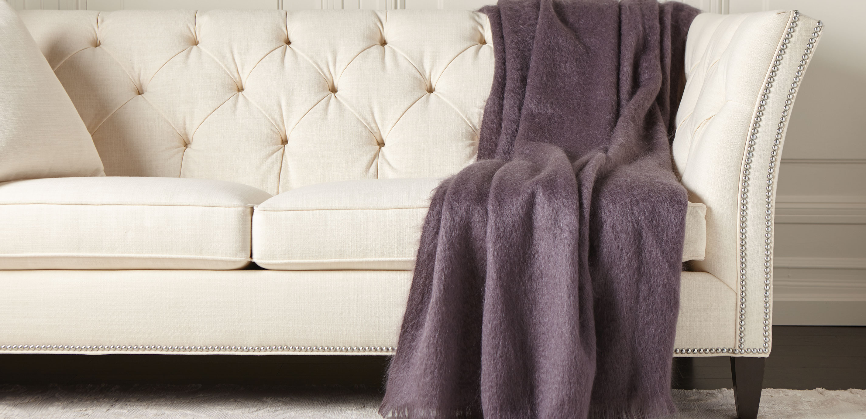 Mohair Throw Blanket Plum Ethan Allen Ethan Allen
