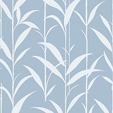 Blue swatch Gloria Floral Wallpaper