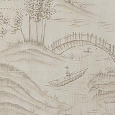 Gray Chinoiserie (533) swatch Vivianne Serpentine Console