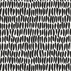 White/Black swatch Brushwork Wallpaper