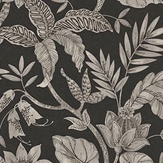 Dark Silver/Black swatch Florence Wallpaper