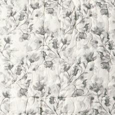 Black swatch Watercolor Floral Reversible Quilt and Shams Set