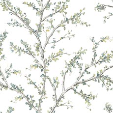 Green swatch Rogers Branches Wallpaper