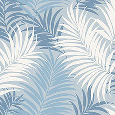 Blue swatch Lena Floral Wallpaper