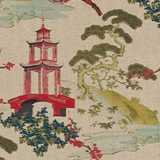 Zen Garden Crimson (81110) swatch Zen Garden Fabric