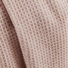 Pink swatch Rossi Waffle-Knit Wool Throw