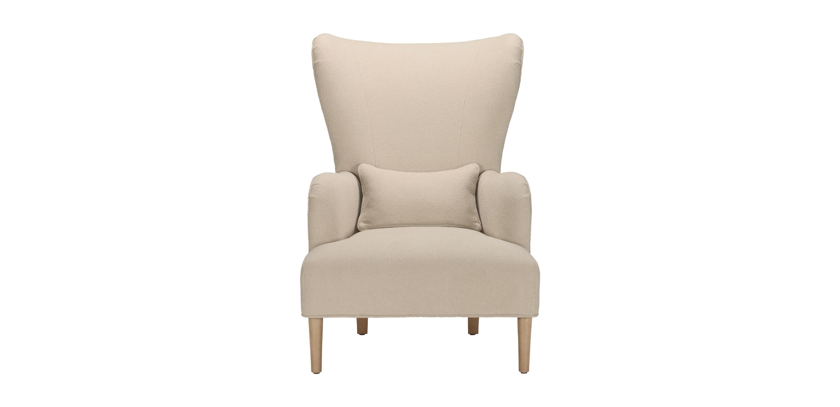 Alarik Modern Wing Chair with Tapered Legs | Ethan Allen