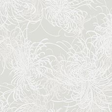 White swatch Dorinda Floral Wallpaper