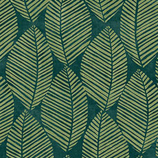 Green swatch Yvette Leaf Wallpaper