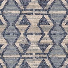Navin Indigo (29688): chunky woven global swatch Navin Mushroom Fabric By the Yard