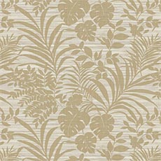 Taupe swatch Zora Floral Textured Wallpaper