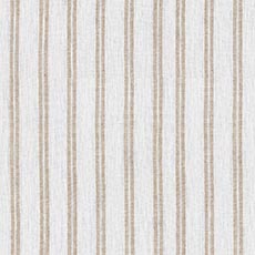 Ivory/Natural swatch Ticking Stripe Linen Drapery Panel