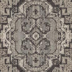 Kenji Charcoal (90354): global chenille pattern swatch Kenji Parchment Fabric