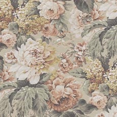 Duchess Sage (59623): traditional printed Floral, Botanical swatch Chamberlain Ottoman